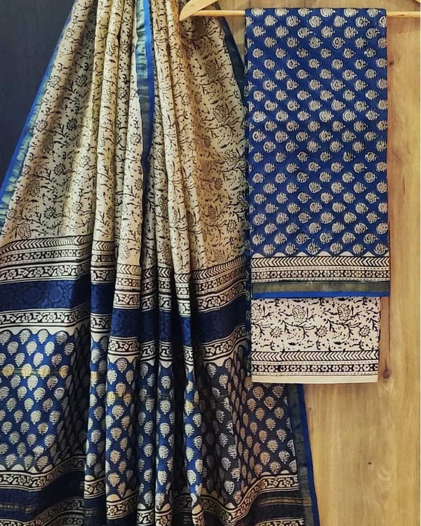 Chanderi silk suit Set ( CN140301 )