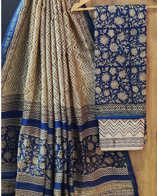 Chanderi silk suit Set ( CN140303 )