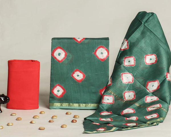 Chanderi silk suit Set ( CN10402 )